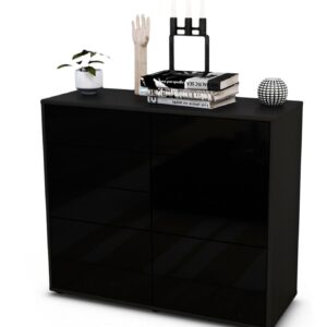 Sideboard Celeste, Schwarz (92x79x35cm)