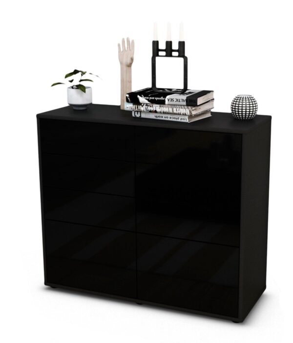 Sideboard Celeste, Schwarz (92x79x35cm)