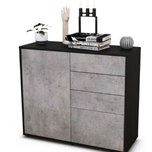 Sideboard Celestina, Beton (92x79x35cm)