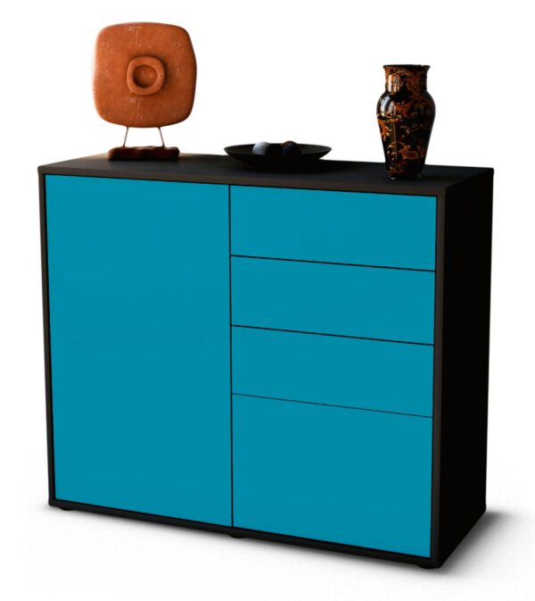 Sideboard Celestina, Türkis (92x79x35cm)