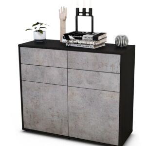 Sideboard Celia, Beton (92x79x35cm)