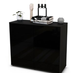 Sideboard Celia, Schwarz (92x79x35cm)