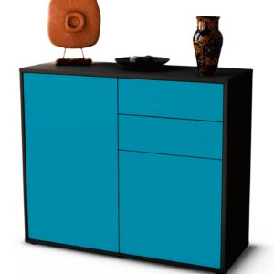 Sideboard Chantal, Türkis (92x79x35cm)