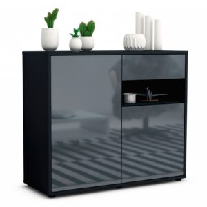 Sideboard Charlotta, Grau (92x79x35cm)