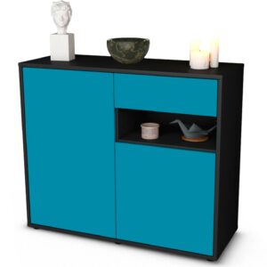 Sideboard Charlotta, Türkis (92x79x35cm)