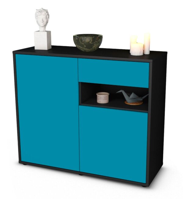 Sideboard Charlotta, Türkis (92x79x35cm)