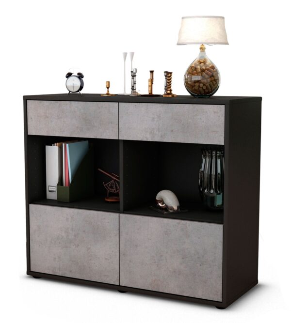 Sideboard Christina, Beton (92x79x35cm)