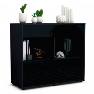 Sideboard Christina, Schwarz (92x79x35cm)