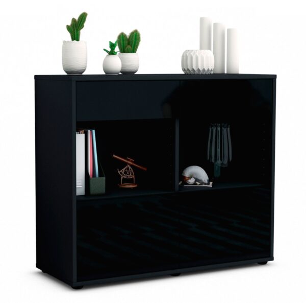 Sideboard Christina, Schwarz (92x79x35cm)