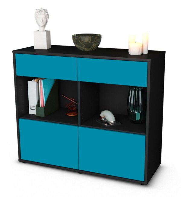 Sideboard Christina, Türkis (92x79x35cm)
