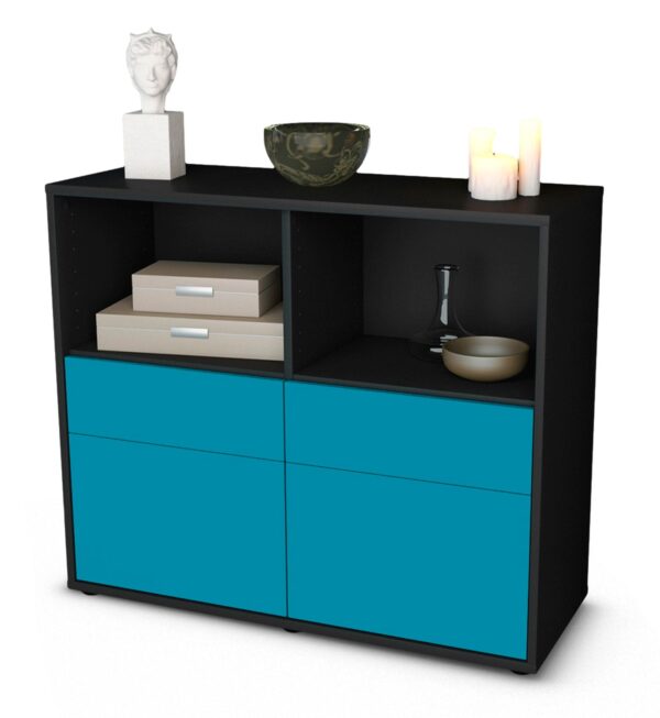 Sideboard Christine, Türkis (92x79x35cm)