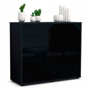 Sideboard Circe, Schwarz (92x79x35cm)