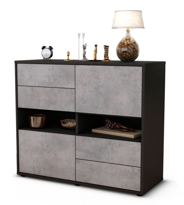 Sideboard Claudia, Beton (92x79x35cm)
