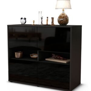 Sideboard Claudia, Schwarz (92x79x35cm)
