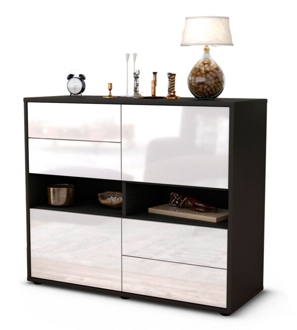 Sideboard Claudia, Weiß (92x79x35cm)