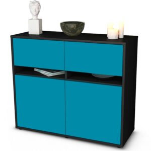 Sideboard Clea, Türkis (92x79x35cm)