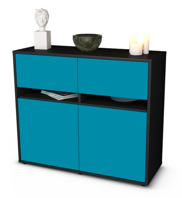 Sideboard Clea, Türkis (92x79x35cm)