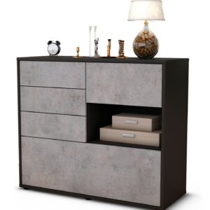 Sideboard Coco, Beton (92x79x35cm)