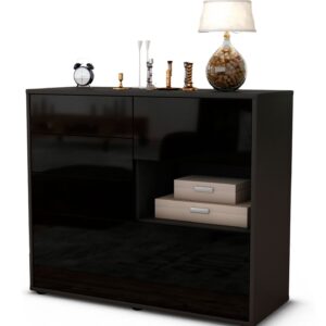Sideboard Coco, Schwarz (92x79x35cm)