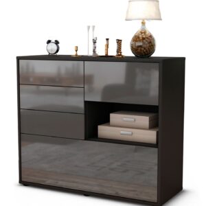 Sideboard Coco, Grau (92x79x35cm)
