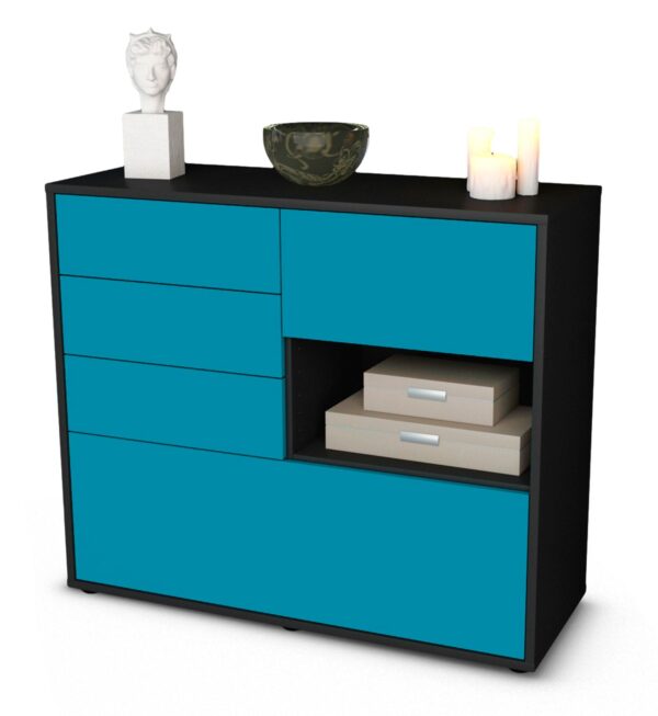 Sideboard Coco, Türkis (92x79x35cm)