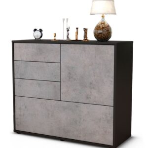 Sideboard Corina, Beton (92x79x35cm)