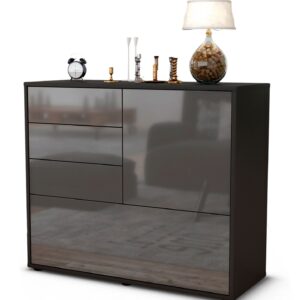 Sideboard Corina, Grau (92x79x35cm)