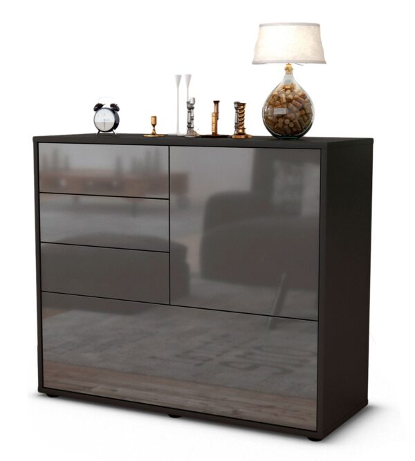 Sideboard Corina, Grau (92x79x35cm)
