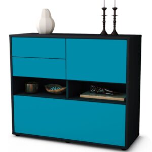 Sideboard Cornelia, Türkis (92x79x35cm)