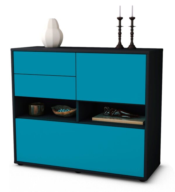 Sideboard Cornelia, Türkis (92x79x35cm)