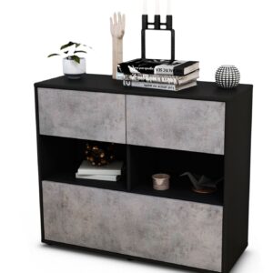Sideboard Cosima, Beton (92x79x35cm)
