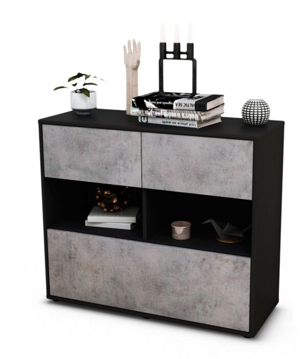 Sideboard Cosima, Beton (92x79x35cm)