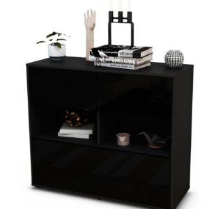 Sideboard Cosima, Schwarz (92x79x35cm)