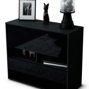 Sideboard Dalia, Schwarz (92x79x35cm)