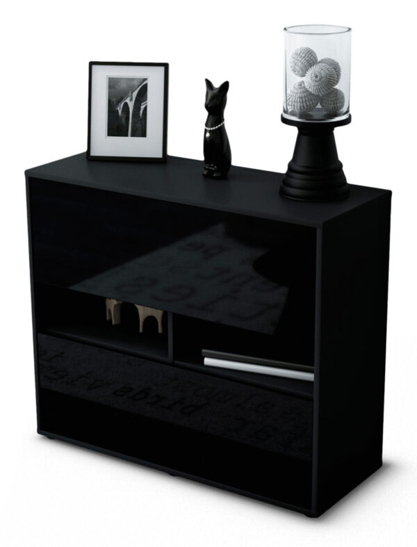 Sideboard Dalia, Schwarz (92x79x35cm)