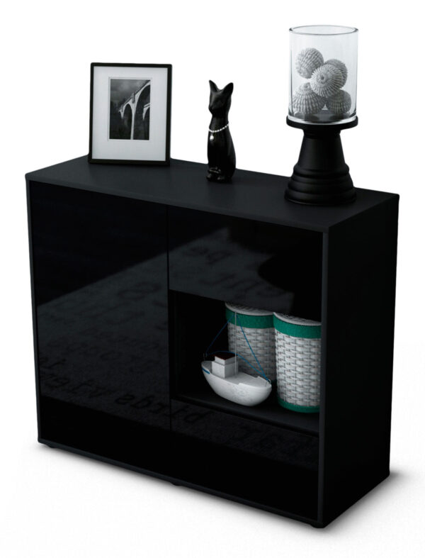 Sideboard Danica, Schwarz (92x79x35cm)