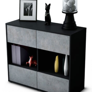 Sideboard Daniela, Beton (92x79x35cm)