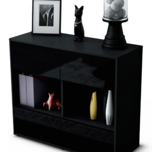 Sideboard Daniela, Schwarz (92x79x35cm)