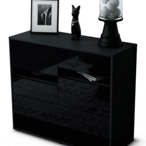 Sideboard Daria, Schwarz (92x79x35cm)