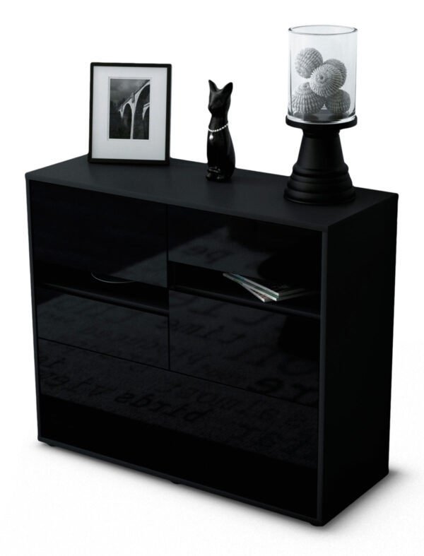 Sideboard Daria, Schwarz (92x79x35cm)