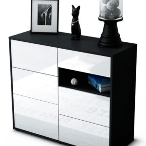 Sideboard Dariella, Weiß (92x79x35cm)