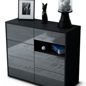 Sideboard Dariella, Grau (92x79x35cm)