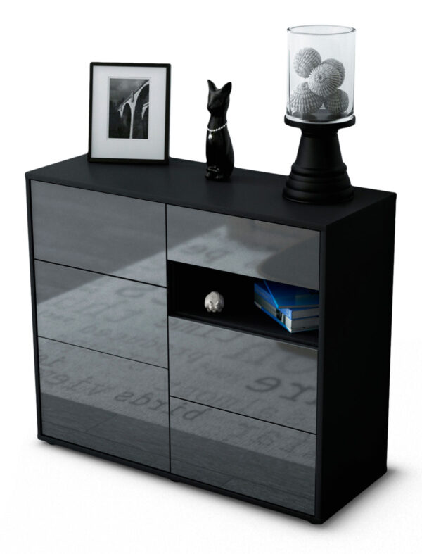 Sideboard Dariella, Grau (92x79x35cm)