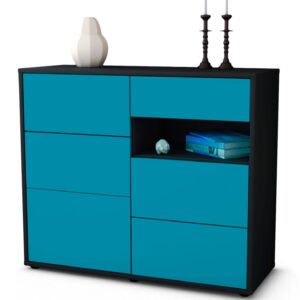 Sideboard Dariella, Türkis (92x79x35cm)