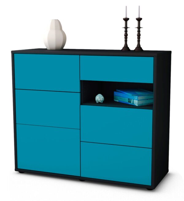 Sideboard Dariella, Türkis (92x79x35cm)