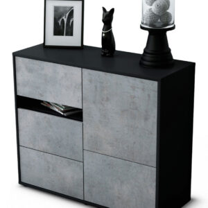 Sideboard Davina, Beton (92x79x35cm)