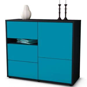 Sideboard Davina, Türkis (92x79x35cm)
