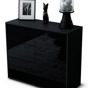 Sideboard Deanna, Schwarz (92x79x35cm)