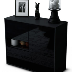 Sideboard Debora, Schwarz (92x79x35cm)