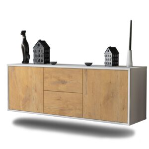 Lowboard Nashville, Eiche, hängend (136x49x35cm)
